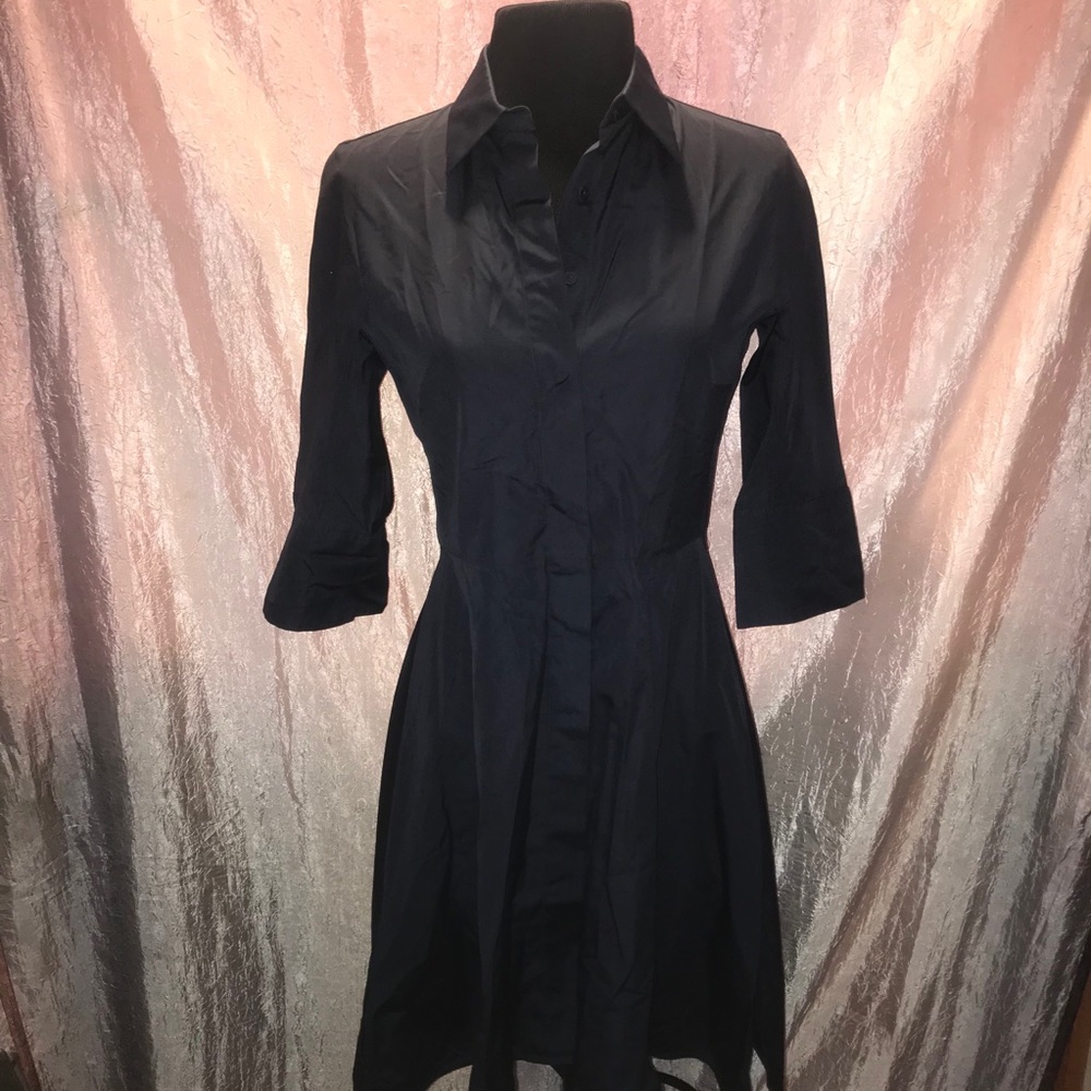 MaxMara NWT navy blue‎ button-up dress